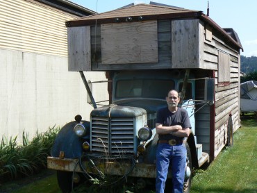 It's boarded up to deter burglars.